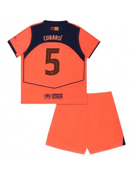 Billige Barcelona Pau Cubarsi #5 Tredjedraktsett Barn 2025-26 Kortermet (+ Korte bukser)